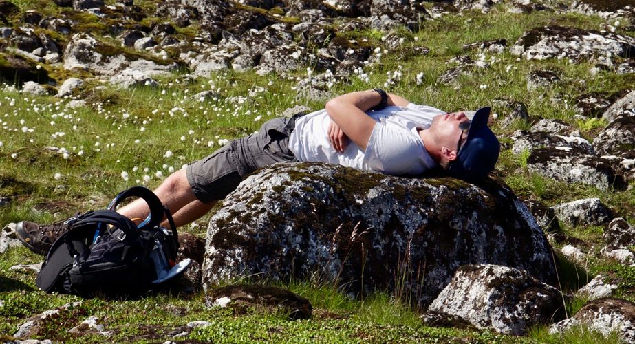 Relaxen in het zonnetje